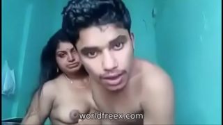 Desi aged aunty with her son’s friend
