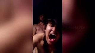 Indian teen loud moaning while getting banged