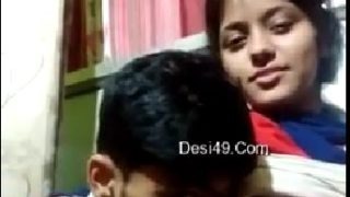 Oral fun with cute desi teen girl