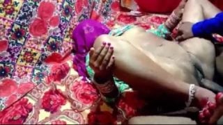 Young boy satisfying lusty village aunty