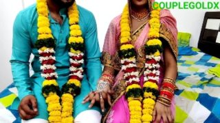 Suhagraat of newly married desi couple