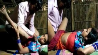 Desi man breeding hot Rajasthani maid