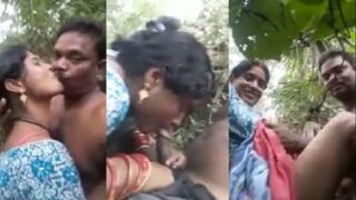 Jungle sex of horny Tamil couple