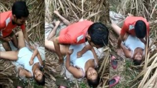 Dehati couple having desi sex in fields