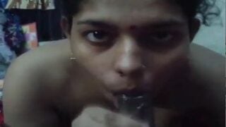 Sweet Odia girl giving hot desi blowjob