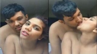 Honeymoon couple shooting nude fucking