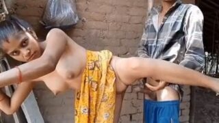 Cute village girl fucked by farmer