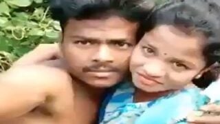 Outdoor sex video of chut fucking of Adivasi couple