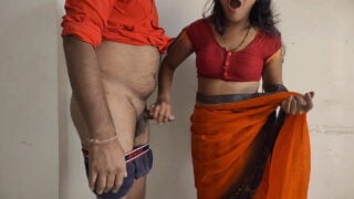 Desi wife holding big monster cock