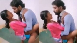 Horny Tamil man fucking sexy pussy of girlfriend