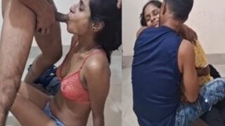 Newly married village couple enjoying morning chudai