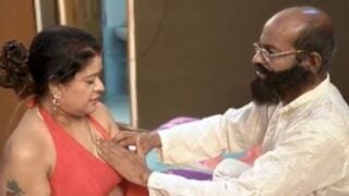 Sexy boobs desi aunty fucked by old man
