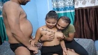 Two drunk desi man fucking hot Indian callgirl