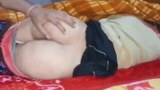 Spanking soft Indian ass of sexy desi bhabhi before fucking